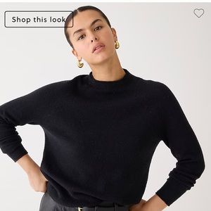 J. Crew Black Crewneck Sweater
